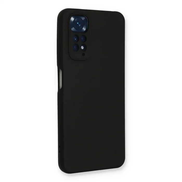 Xiaomi Redmi Note 11 Kılıf Nano İçi Kadife Silikon - Siyah