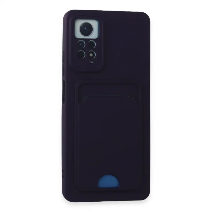 Xiaomi Redmi Note 11 Pro Kılıf Kelvin Kartvizitli Silikon - Derin Mor