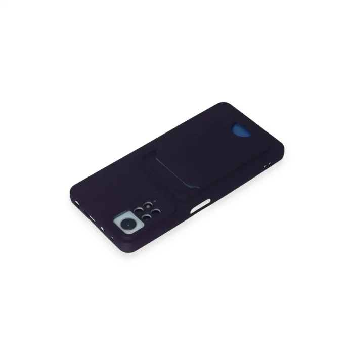 Xiaomi Redmi Note 11 Pro Kılıf Kelvin Kartvizitli Silikon - Derin Mor