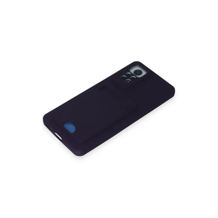 Xiaomi Redmi Note 11 Pro Kılıf Kelvin Kartvizitli Silikon - Derin Mor