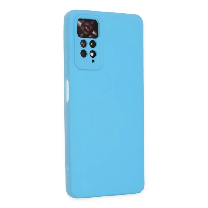 Xiaomi Redmi Note 11 Pro Kılıf Nano İçi Kadife Silikon - Mavi