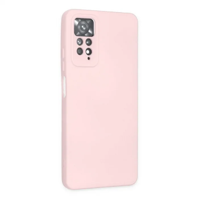 Xiaomi Redmi Note 11 Pro Kılıf Nano İçi Kadife Silikon - Pudra