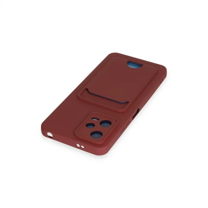 Xiaomi Redmi Note 12 4g Kılıf Kelvin Kartvizitli Silikon - Bordo