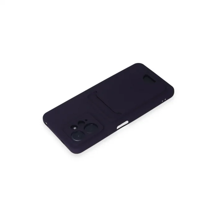Xiaomi Redmi Note 12 4g Kılıf Kelvin Kartvizitli Silikon - Derin Mor