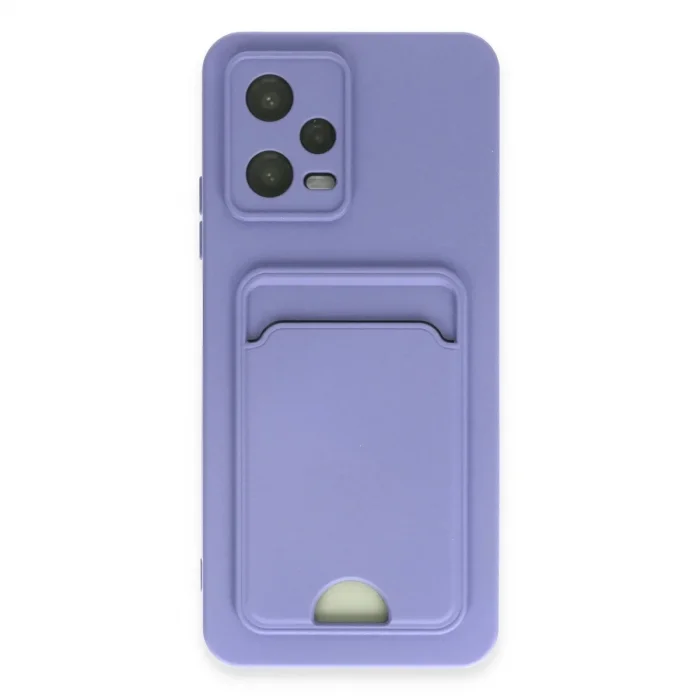 Xiaomi Redmi Note 12 4g Kılıf Kelvin Kartvizitli Silikon - Lila