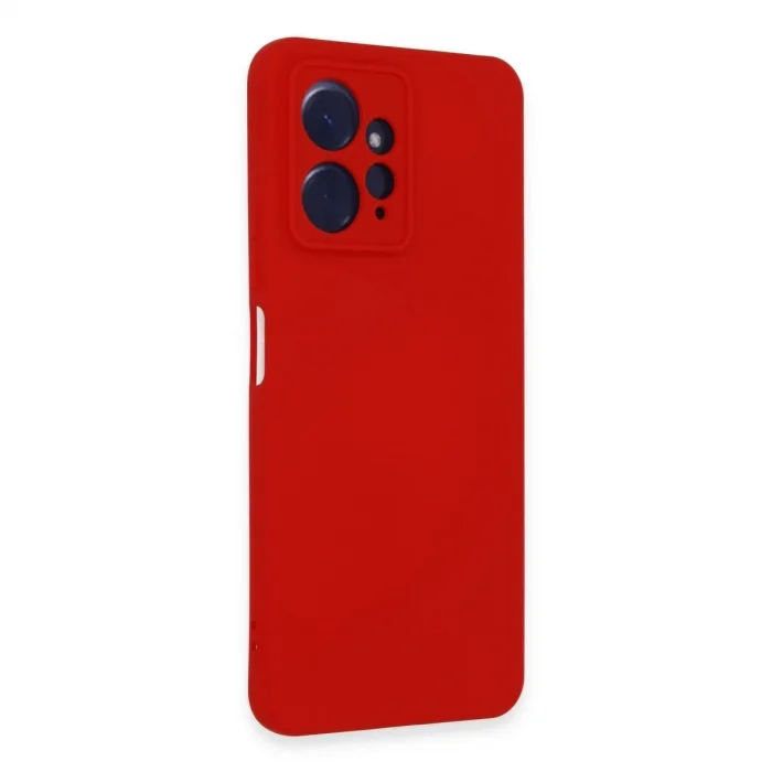 Xiaomi Redmi Note 12 4g Kılıf Nano İçi Kadife Silikon - Kırmızı