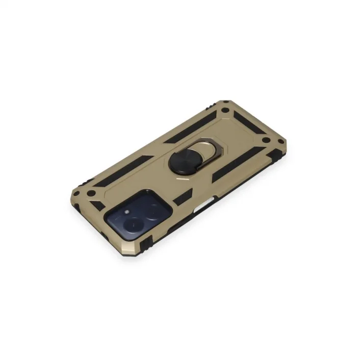 Xiaomi Redmi Note 12 4g Kılıf Sofya Yüzüklü Silikon Kapak - Gold