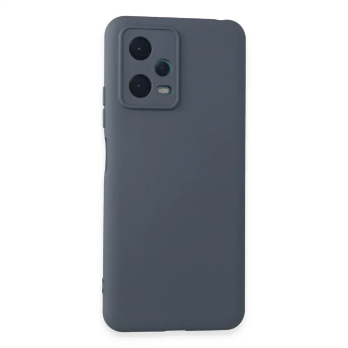 Xiaomi Redmi Note 12 5g Kılıf Nano İçi Kadife Silikon - Gri