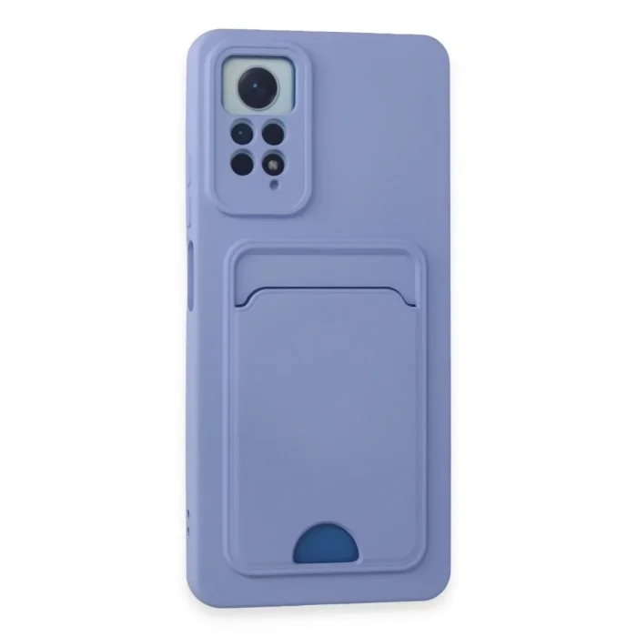 Xiaomi Redmi Note 12 Pro 4g Kılıf Kelvin Kartvizitli Silikon - Lila