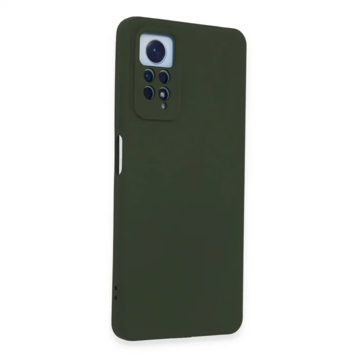 Xiaomi Redmi Note 12 Pro 4g Kılıf Nano İçi Kadife Silikon - Koyu Yeşil