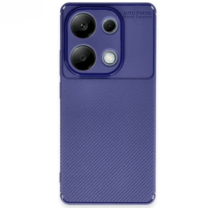 Xiaomi Redmi Note 13 Pro 4g Kılıf Auto Focus Karbon Kapak - Lacivert