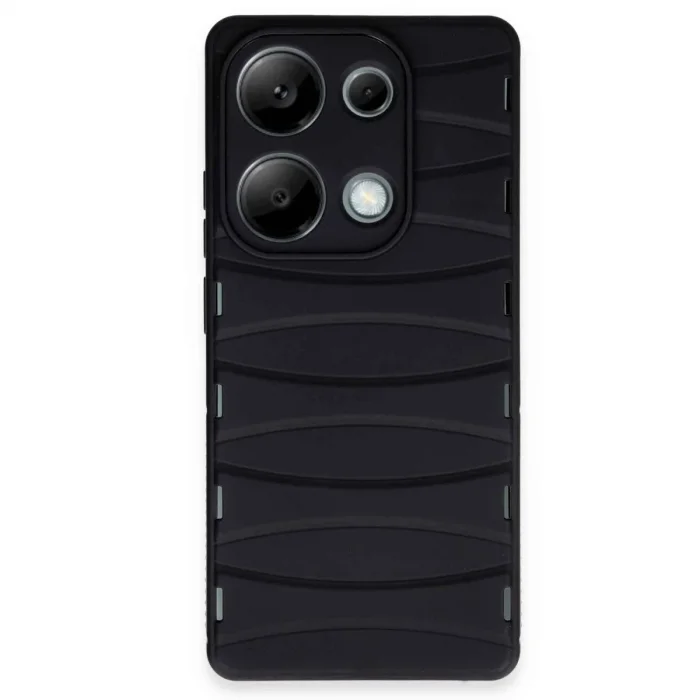 Xiaomi Redmi Note 13 Pro 4g Kılıf Bibercas Silikon Kapak - Siyah