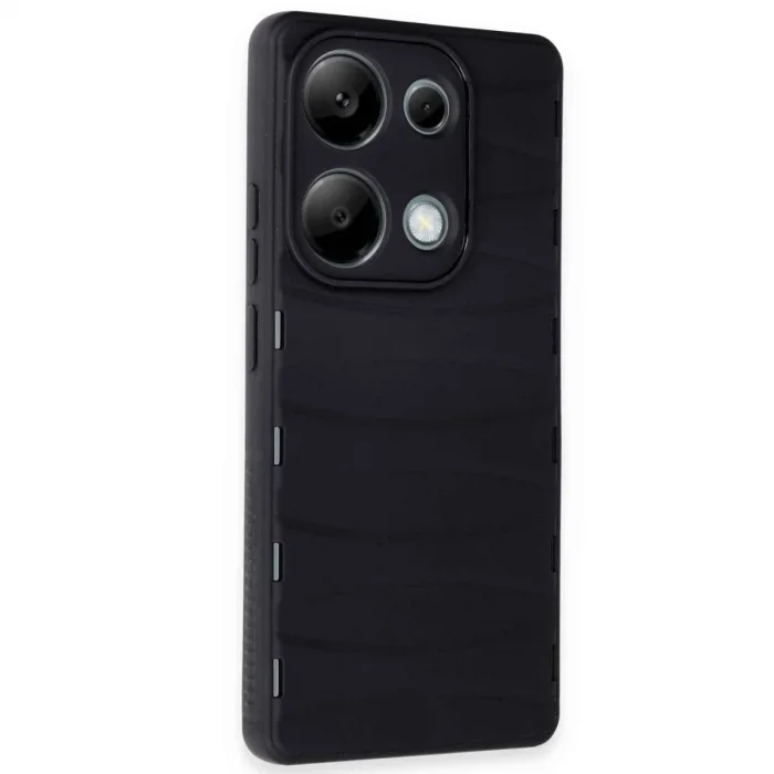 Xiaomi Redmi Note 13 Pro 4g Kılıf Bibercas Silikon Kapak - Siyah