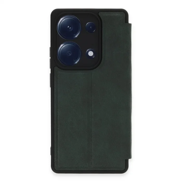 Xiaomi Redmi Note 13 Pro 4g Kılıf Flip Cover - Koyu Yeşil