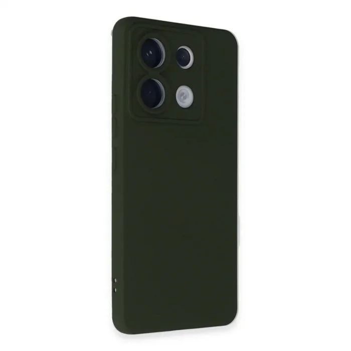 Xiaomi Redmi Note 13 Pro 5g Kılıf Nano İçi Kadife Silikon - Koyu Yeşil