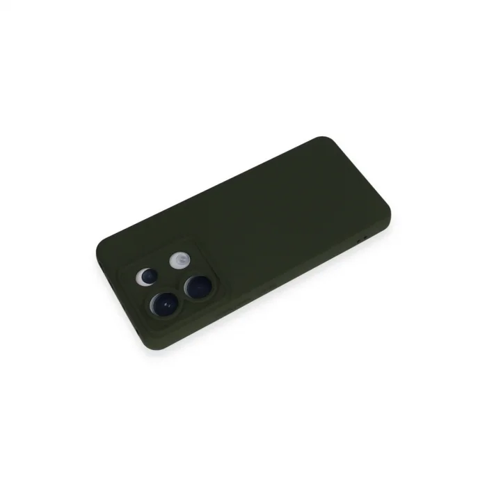 Xiaomi Redmi Note 13 Pro 5g Kılıf Nano İçi Kadife Silikon - Koyu Yeşil