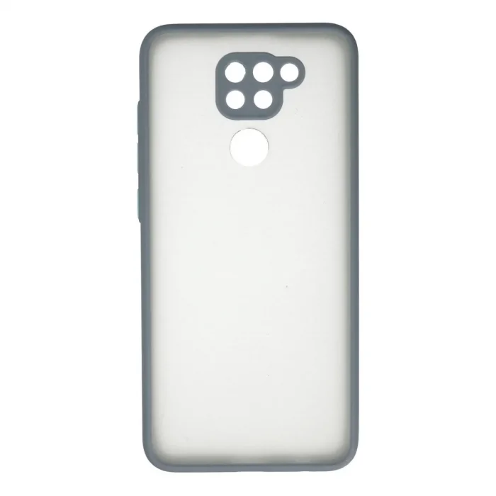 Xiaomi Redmi Note 9 Kılıf Montreal Silikon Kapak - Gri