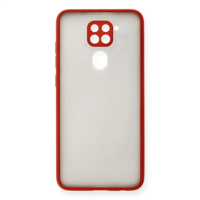 Xiaomi Redmi Note 9 Kılıf Montreal Silikon Kapak - Kırmızı