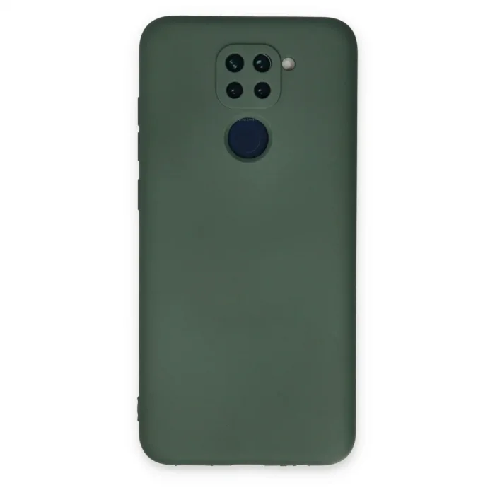 Xiaomi Redmi Note 9 Kılıf Nano İçi Kadife Silikon - Koyu Yeşil