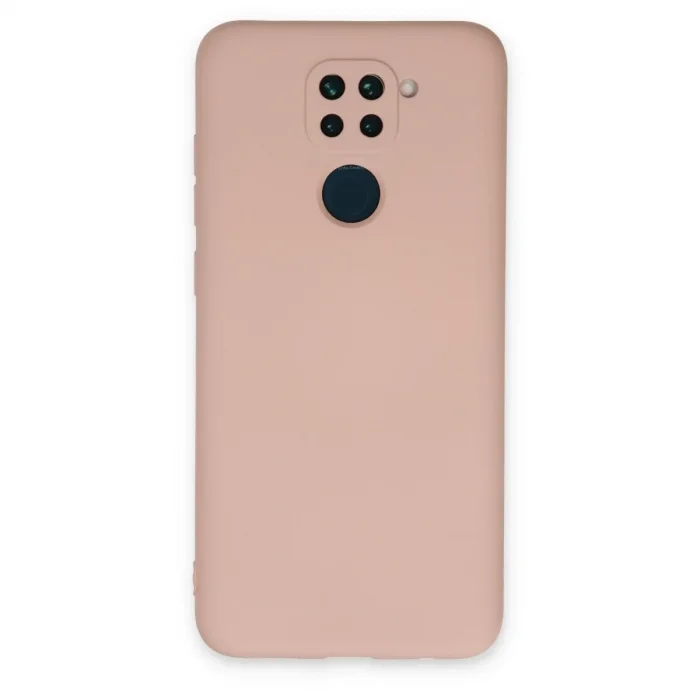 Xiaomi Redmi Note 9 Kılıf Nano İçi Kadife Silikon - Pudra