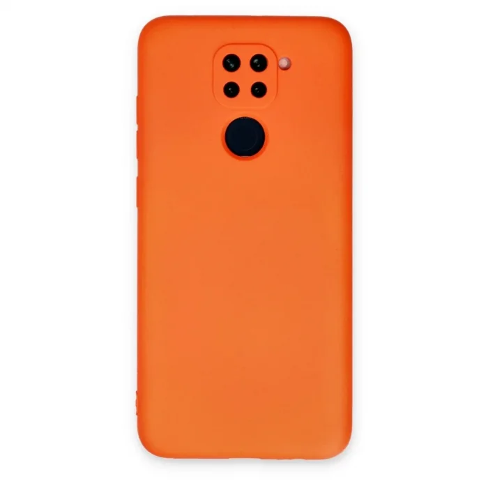 Xiaomi Redmi Note 9 Kılıf Nano İçi Kadife Silikon - Turuncu