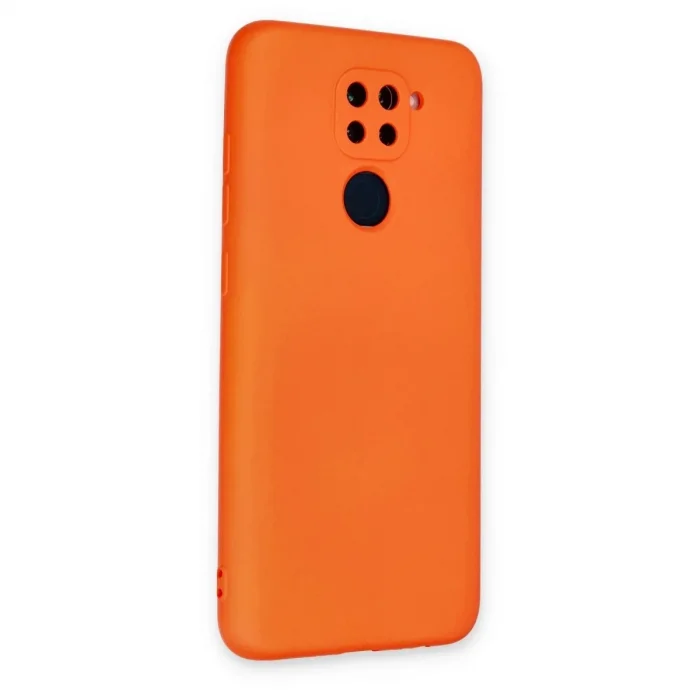 Xiaomi Redmi Note 9 Kılıf Nano İçi Kadife Silikon - Turuncu