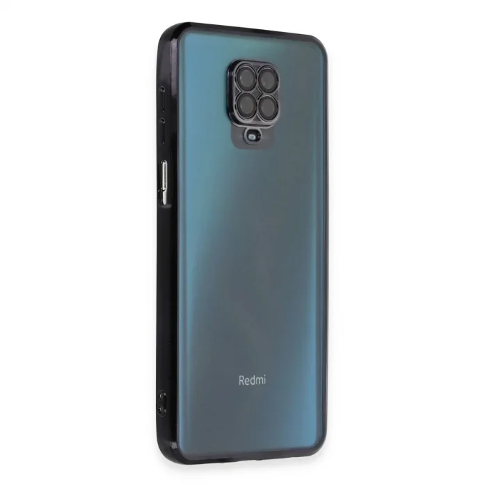Xiaomi Redmi Note 9 Pro Kılıf Razer Lensli Silikon - Siyah