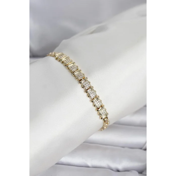 Xuping Model Zirkon Taşlı Gold Renk Kadın Bileklik