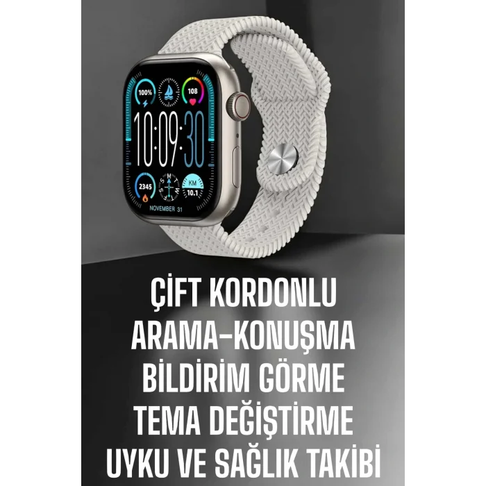 Yeni Nesil Akıllı Saat Arama Cevaplama GPS Takibi Adımsayar NFC Özelliği