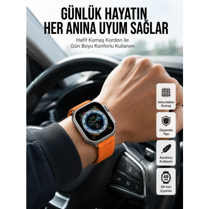 Yeni Nesil Akıllı Saat Çok Yönlü Titreşimli 49 MM Android ve İOS Uyumlu