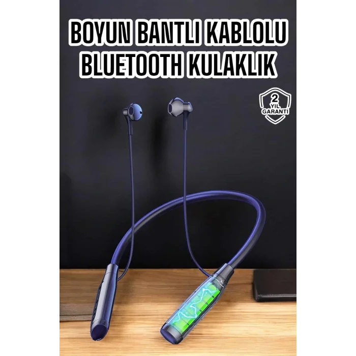 Yeni Nesil Bluetooth Kulaklık Kablolu Kulak İçi Dijital Göstergeli