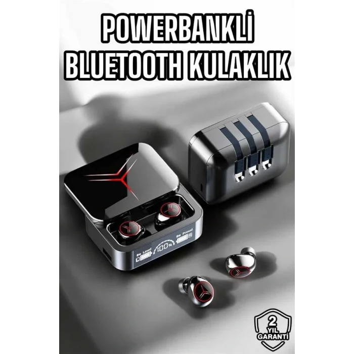 Yeni Nesil Powerbankli Bluetooth Bağlantılı Kablosuz Kulaklık