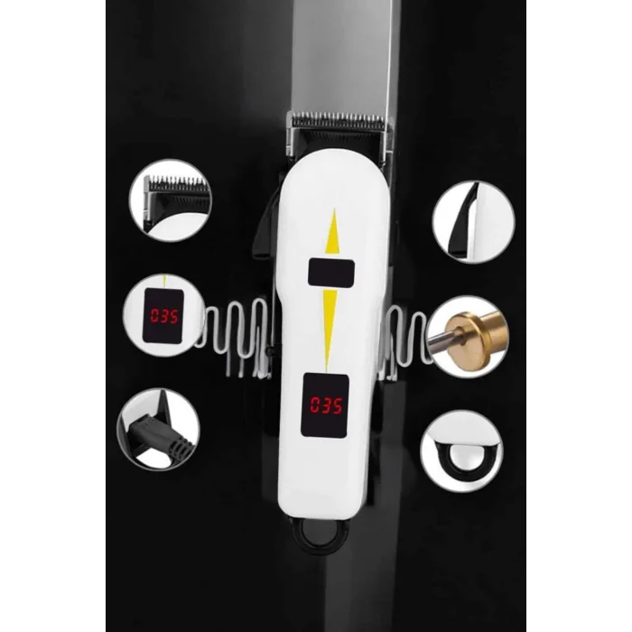 Yeni Nesil Tıraş Makinesi Uzun Şarjlı Paslanmaz Çelik lı
