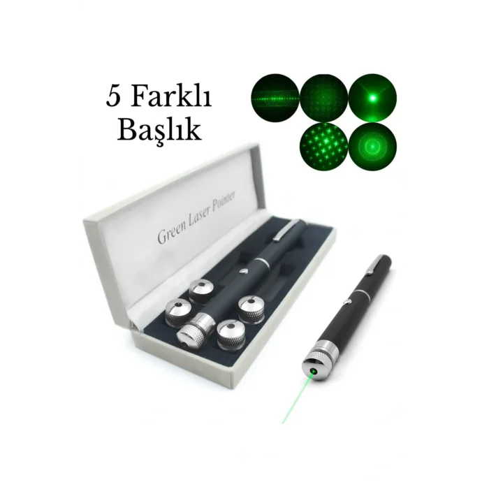 Yeşil Lazer Pointer USB Şarjlı 5 km Etki Alanı! (5047)