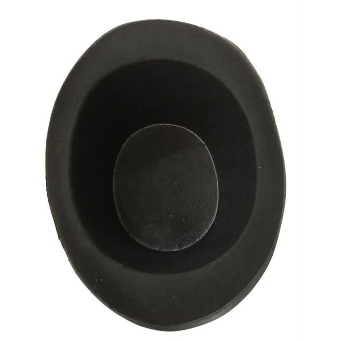 Yetişkinler İçin Siyah Renk Ringmaster Sihirbaz Şapkası Fötr Şapka 15 cm