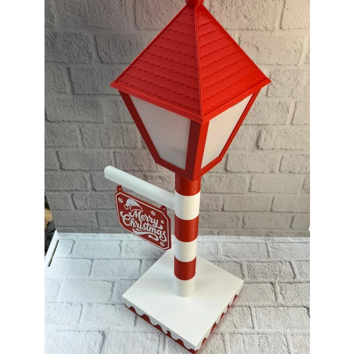 Yılbaşı Tabelalı Dekoratif Lamba Merry Christmas Işıklı Tasarım