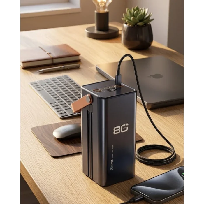 Yüksek Kapasiteli Powerbank 80000 mAh Hızlı Şarj Özellikli Çok Portlu Taşınabilir Şarj Cihazı