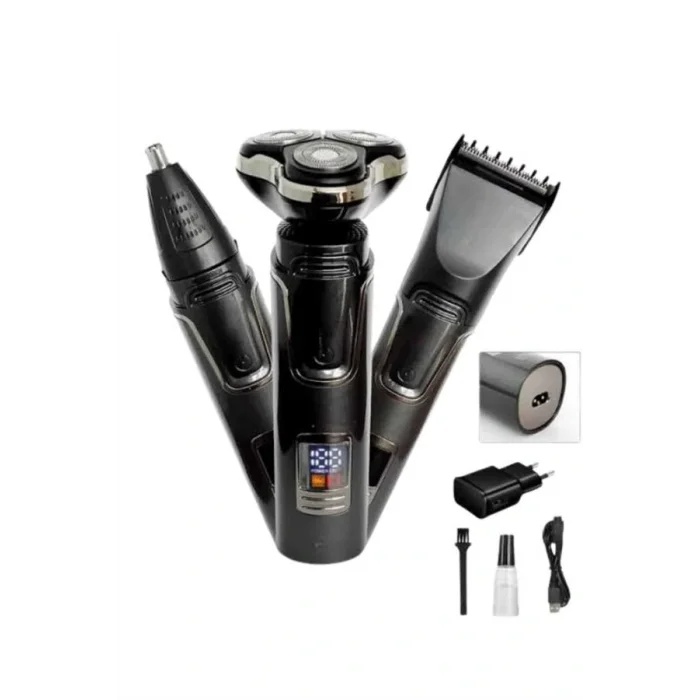 Yüksek Performanslı 3 Başlıklı Profesyonel Şarjlı Islak ve Kuru Kullanıma Uygun