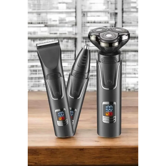 Yüksek Performanslı 3 Başlıklı Profesyonel Tıraş Makinesi