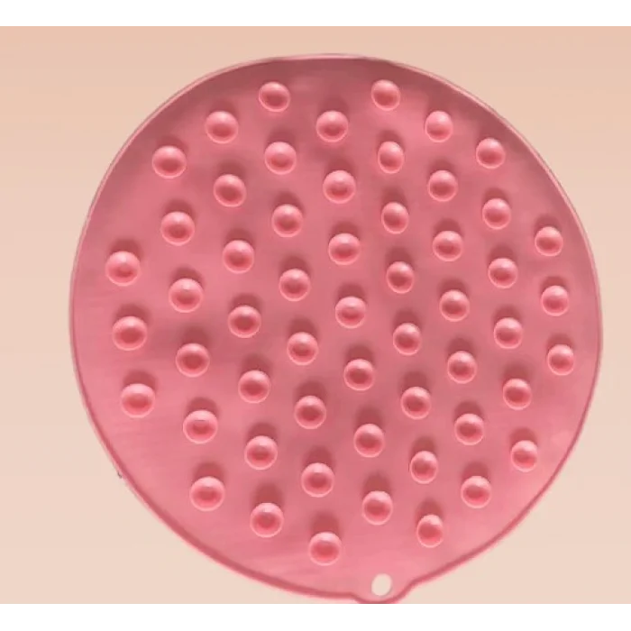 Yuvarlak Vantuzlu Banyo Sırt Kese Matı 26 cm (5047)