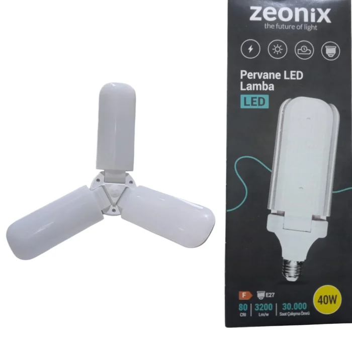 ZEONİX 40W 3 KANATLI PERVANE AMPUL