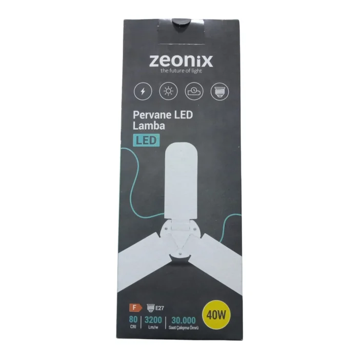 ZEONİX 40W 3 KANATLI PERVANE AMPUL