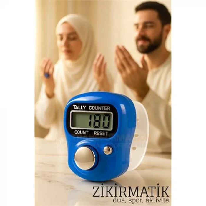 Zikirmatik Dijital Parmak Sayacı Sıfırlanabilir 5 Haneli LCD Ekran 722377