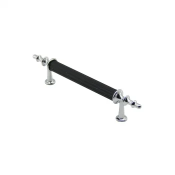 10 ADET KROM - SİYAH BORU KULP 9.6CM (5047)