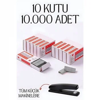 10 Kutu 10.000 Adet Küçük Zımba Teli 718593