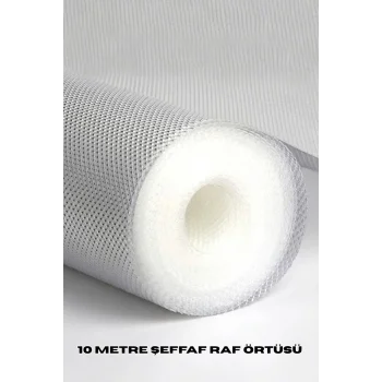 10 Metre Şeffaf Silikonlu Kaymaz Çekmece İçi Düzenleyici