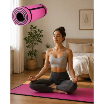 10 mm Pilates ve Egzersiz Matı Kaydırmaz Taban Konforlu Spor Minderi Hafif Taşınabilir