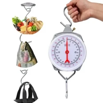 100 kg Kapasiteli Askılı Terazi  Dayanıklı, Net Kadranlı, Çift Ölçü Birimli, Endüstriyel ve Dış Mekan Uyumlu