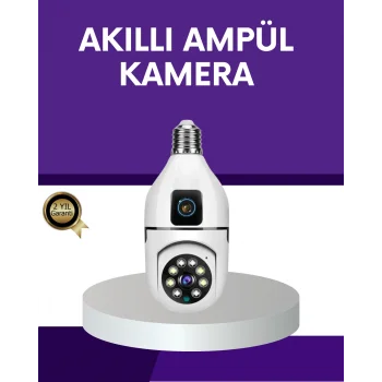 1080P WiFi Ampul Güvenlik Kamerası – Gece Görüş & Uzaktan Erişim