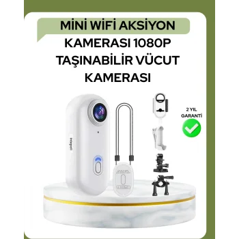1080P WiFi Spor Kamerası Su Geçirmez Mini Aksiyon Kamera
